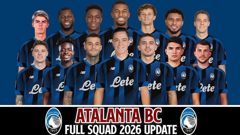 Đội hình của Atalanta mùa giải hiện tại 2026